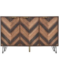 mueble de tv moderno de madera con diseno de chevron