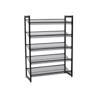 zapatero de metal estanteria para zapatos organizador de zapatos apilable negro
