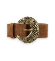 bash para mujer 2h26band cinturon de ante bandy marron 95cm casual