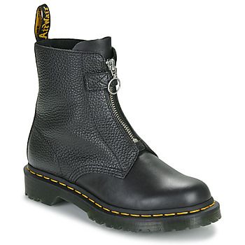 Dr. Martens Botines 1460 FRONT ZIP BLACK WANAMA para mujer