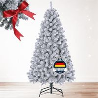 arbol de navidad artificial premium con 1000 puntas plegable pvc comhoma 192 cm - verde - copo de nieve