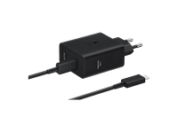 cargador movil - samsung ep-t5020xbegeu 50w super fast charging con cable negro