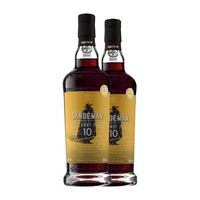 sandeman porto vino generoso porto 10 anos 75 cl 20 vol pack de 2 unidades