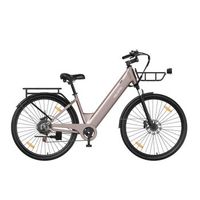 bicicleta electrica urbana velopro c1pro de 250 w 36 v 18 ah champan