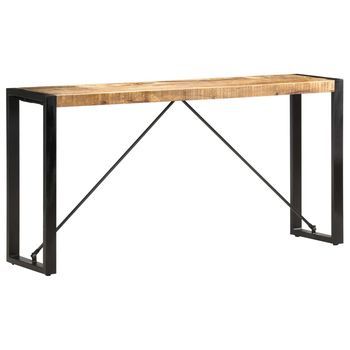 Mesa Consola De Madera Maciza De Mango 150x35x76 Cm Vidaxl