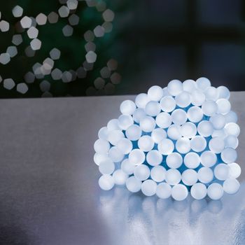 300 LED Frosted Berry String Lights - White