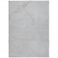 alfombra de pelo corto look escandinavo iza gris 200x280 cm vidaxl