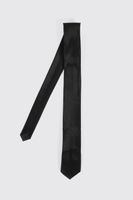 corbata lisa fina negro