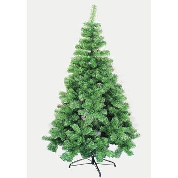 Árbol De Navidad Verde Artificial Extra Relleno De Hoja Espumillón Arboles Soporte Metálico/plástico 240cm