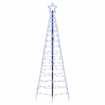 Árbol De Navidad | Decoraciones De Navidad Led Con Estacas De Tierra Azul 250 Cm Hierro