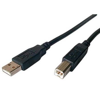 Cable USB Sharkoon 3 m USB 2.0 A Macho B Macho Negro