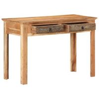 mesa de escritorio   escritorio de despacho  escritorio de madera maciza reciclada 110x50x75 cm