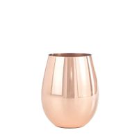 copa de coctel de acero inoxidable cobre liso