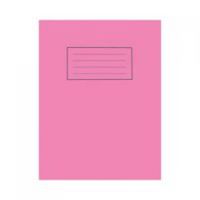 silvine 9x7 exercise book plain pink pk10