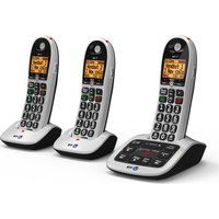 bt 4600 cordless phone with answering machine - triple handsets