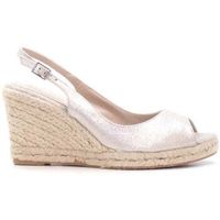 narf alpargatas peep toe rustu yute polvoroso platino para mujer