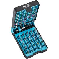 hazet 2240n51 juego de puntas de destornillador bits r hexagono macizo 14 pulgadas 63 mm r perfil pozidriv pz perfil phillips ph perfil torx a prueba de manipulaciones perfil de hexagono interior perfil de ranura perfil torx int