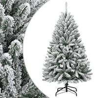 arbol de navidad  decoraciones de navidad artificial con bisagras y nieve flocada 150 cm cfw546424