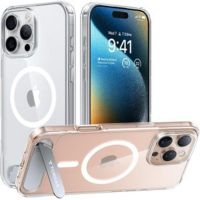 funda para movil torras pstand series transparente con soporte magnetico para iphone 16 pro max