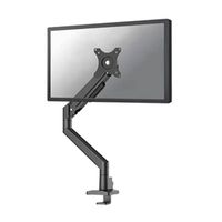 neomounts next slim desk brazo de monitor con resorte de gas para 1 monitor negro con abrazadera y pasacables de escritorio