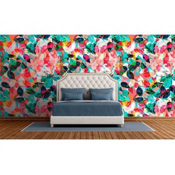 Fotomural Vinilo Zen Petalos Acuarela 350 X 250 Cm