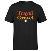travel on gravel mens t-shirt - black - s - black