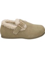 zuecos con borreguito nakos 8022 en taupe para nina 27
