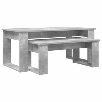 Juego De Mesas De Centro 2 Pcs Gris Concreto 100 X 50 X 42 Cm Vidaxl