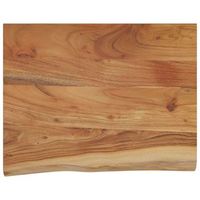 estante pared rectangular madera acacia borde vivo 50x40x25 cm