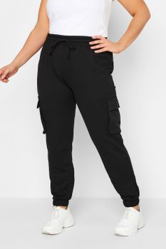 Yours Joggers Negros Cargo, Mujer Curvy Y Tallas Grandes, Yours