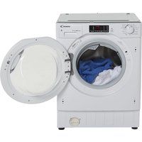 candy cbwd 8514dc integrated 8 kg washer dryer - white white