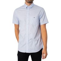 gant camisa manga larga camisa regular de popelina manga corta para hombre