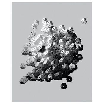 Cuadro Lienzo, Impresión Digital - Tuercas Con Círculos - Decoración Pared - 40x50cm