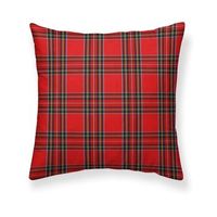 funda cojin cuadro escoces 50x50 cm terciopelo