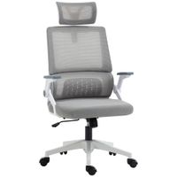 silla de oficina 60x61x1215 cm gris
