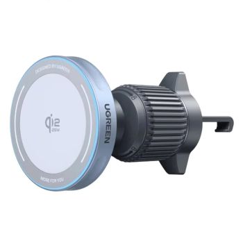 Cargador inalámbrico magnético Ugreen W758 de 25W Cargador inalámbrico rápido soporte para coche con rotación de 360° pa