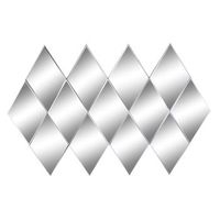 espejo cristal madera 120x2x80 rombos ahumado