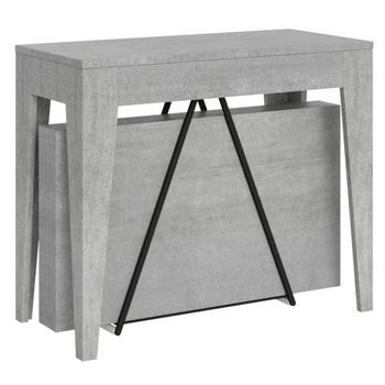 Consola Extensible 90x42/198 Cm Zima Small Cemento