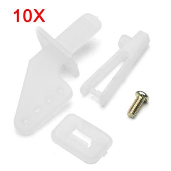 Conjunto de servo de timón 10X con tornillo de sujeción de 1 mm para aviones RC