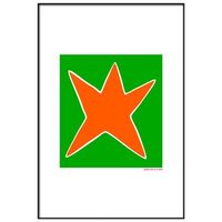panorama cuadro enmarcado agatha ruiz de la prada estrella verde 50x70 cm
