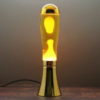 big blob metallic gold lava lamp - yellowyellow