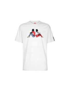 Camiseta de fitness Kappa 222 Banda pop Blanco