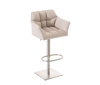 taburete de bar damaso en tela 45x64x88-113 cm