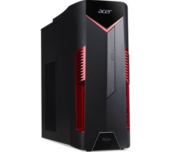 ACER Nitro N50-600 Intelu0026regCore i5 GTX 1650 Gaming PC - 1 TB HDD & 128 GB SSD, Red