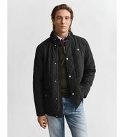 gant para hombre 7006497 chaqueta quilted windcheater mid negro 5xl casual clasico poliester
