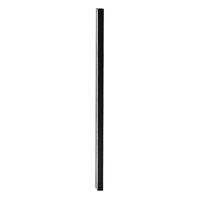 cox - aplique de pared de metal color negro 100 cm