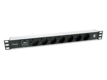 REGLETA ALIMENTACION ALUMINIO RACK 19