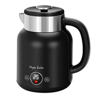 taylor swoden asher - hervidor de agua retro de toque frio doble pared de acero inoxidable 2200w 17l ajuste de temperatura pantalla led con temperatura en tiempo real mantener caliente 1 hora