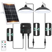 lampara colgante solar-70w-6500k-700lm-ip65-sensor de movimiento