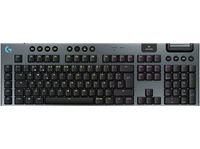 teclado gaming - logitech g g915 x lightspeed inalambrico rgb conectividad tri-mode keycontrol interruptores mecanicos gl personalizable negro